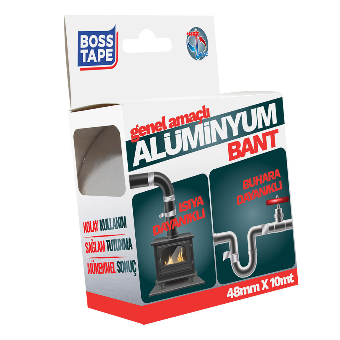    Boss Tape 30 Mikron Alüminyum Bant  