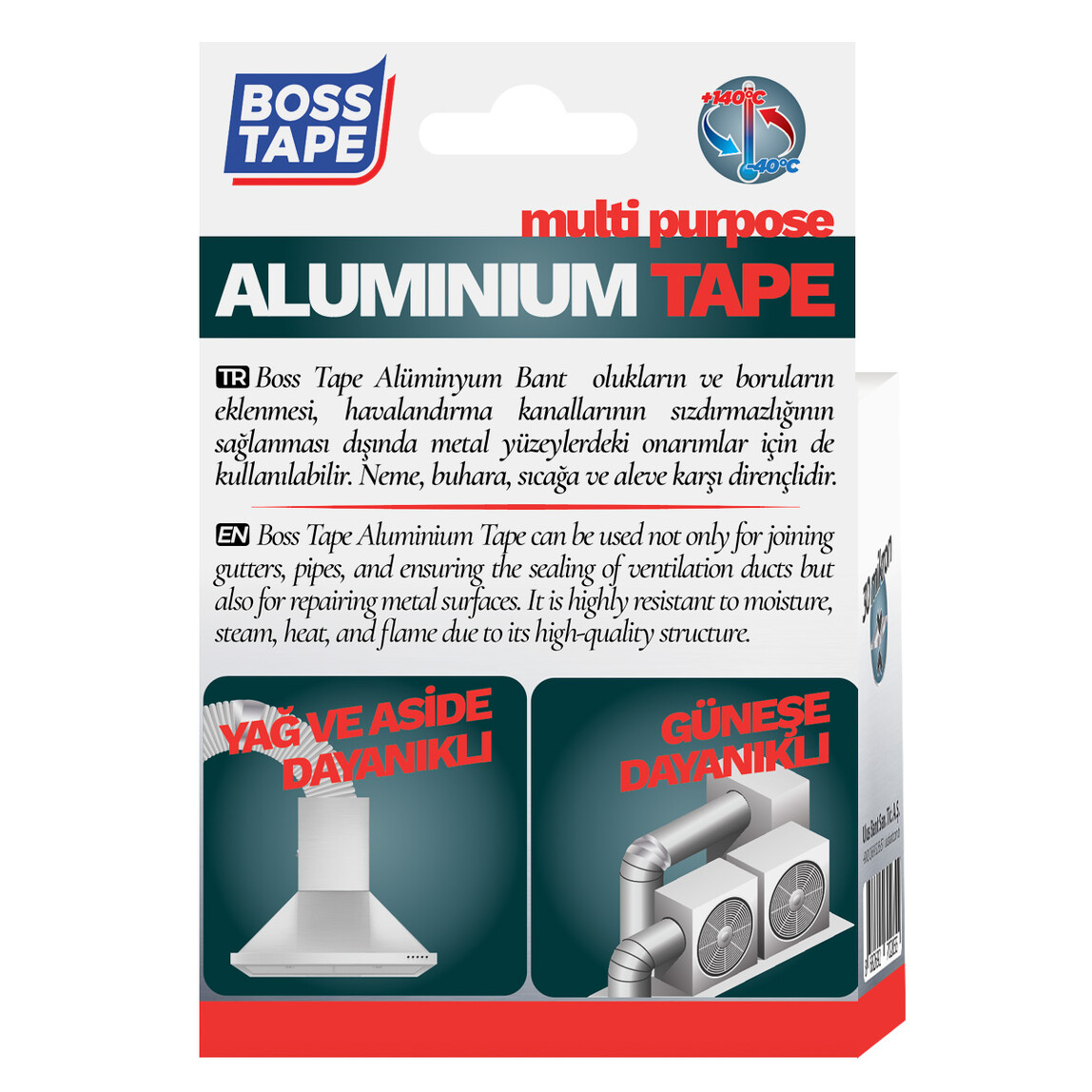    Boss Tape 30 Mikron Alüminyum Bant  