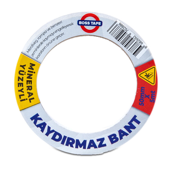 Boss Tape Siyah Zemin Kaydırmazlık Bandı 