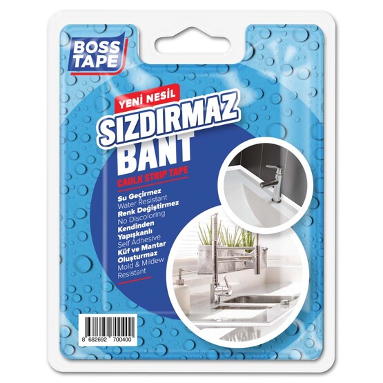 Boss Tape Beyaz Sızdırmazlık Bandı 22 mm x 3,35 m