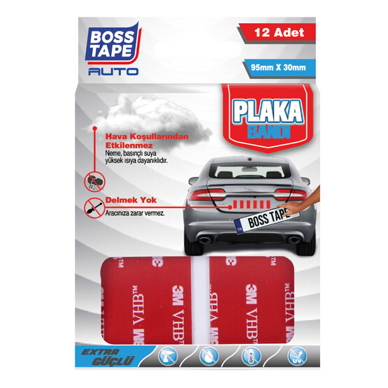 Boss Tape Plaka Yapıştırma Bandı 