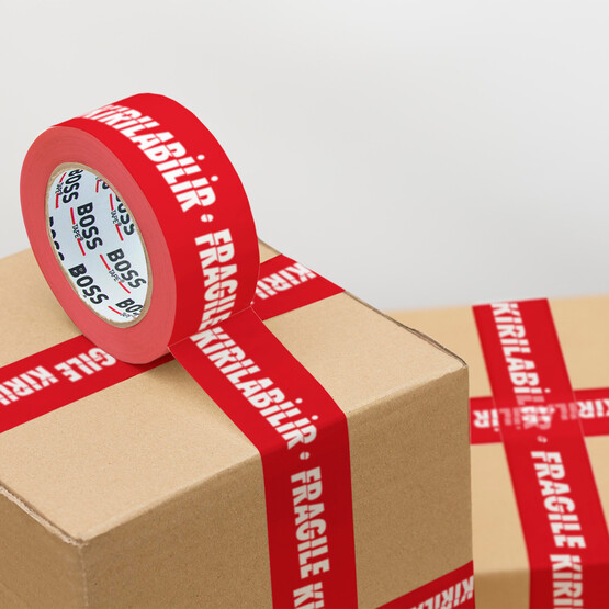 Boss Tape Dikkat Kırılır Uyarı Bandı
