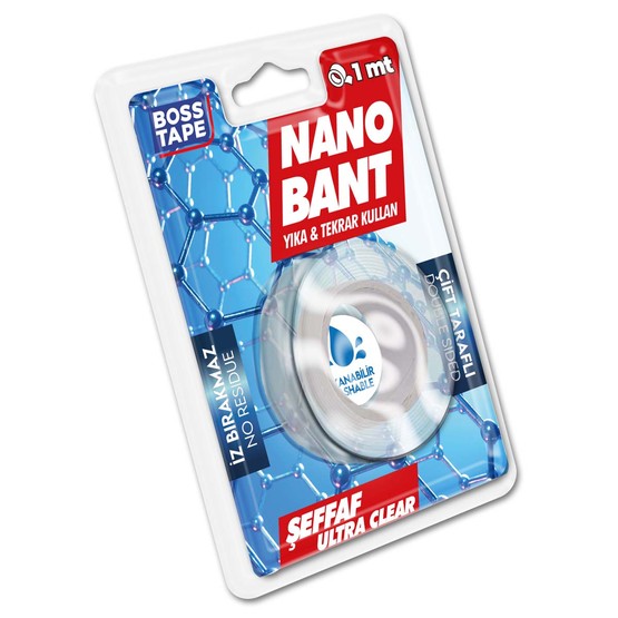 Boss Tape Nano Bant Şeffaf