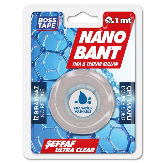 Boss Tape Nano Bant Şeffaf 