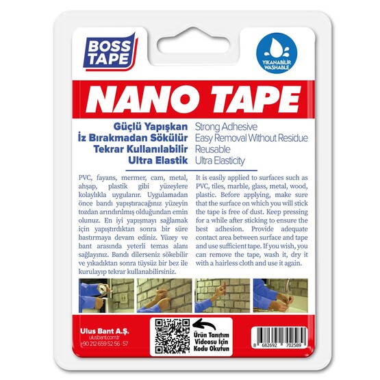 Boss Tape Nano Bant Şeffaf 