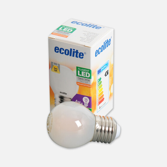 Ecolite Soft Filament G45 4 W Beyaz Klasik E27 Duy Led Ampul 