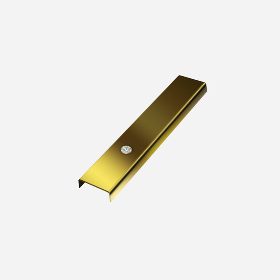 Tesay 30 mm Taşlı Paslanmaz Çelik Bordür Profili Ayna Sarı