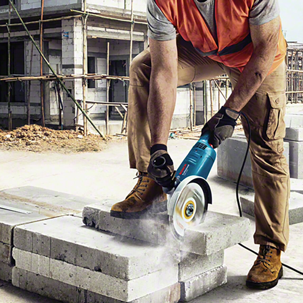    Bosch GWS-2200 2200W 230 mm Profesyonel Büyük Taşlama Makinesi  