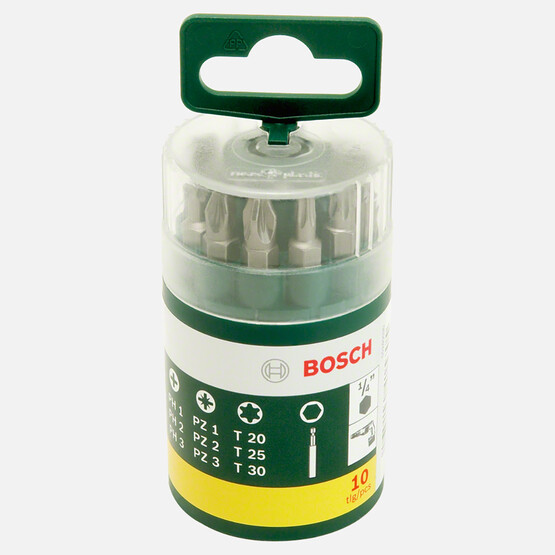 Bosch 10 Parça Vidalama Ucu Seti (PH+PZ+T) 