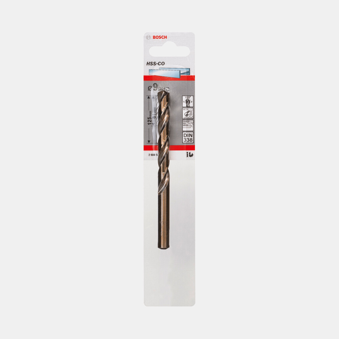    Bosch HSS-Co 9x125 mm Matkap Ucu 1'li Paket  