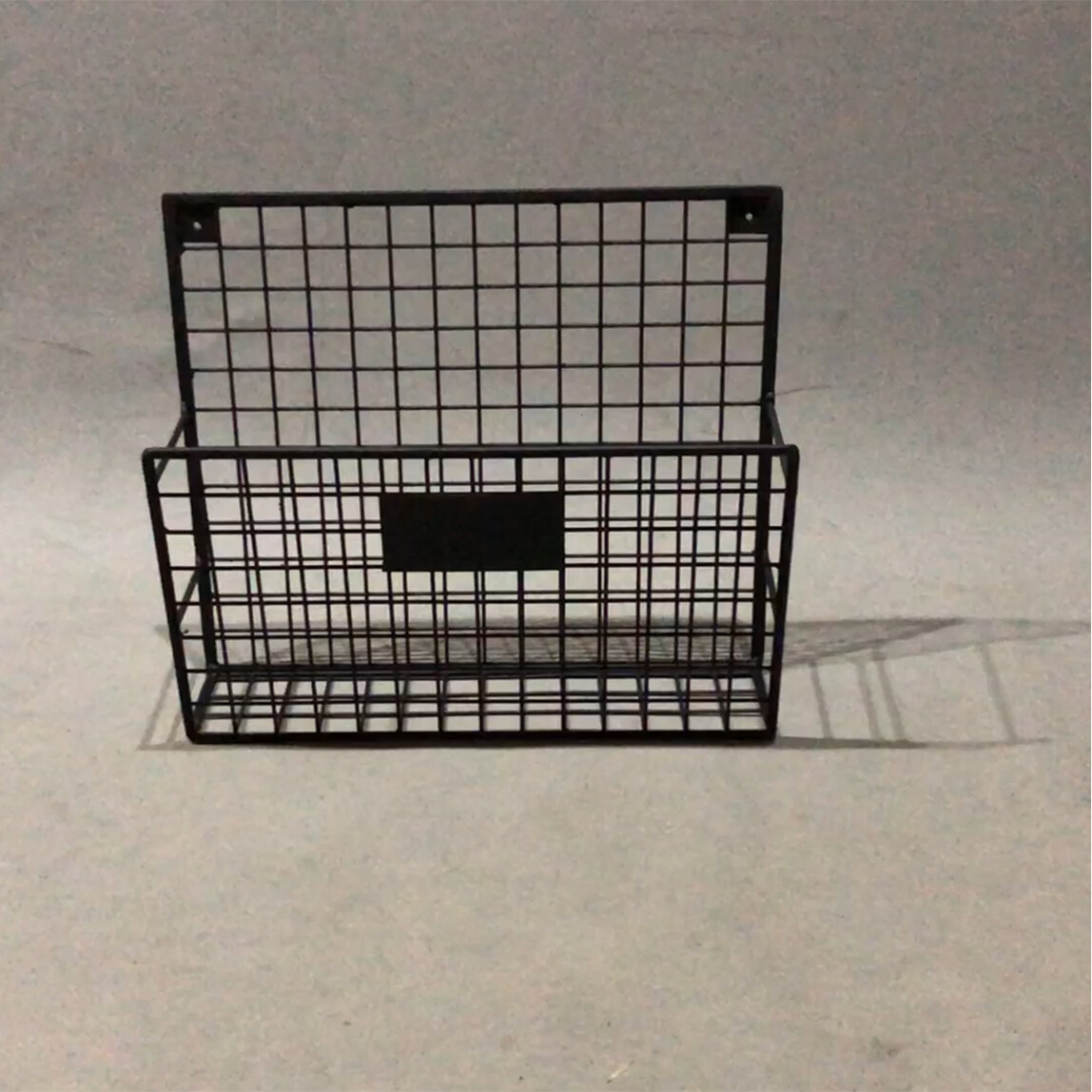 Metal Duvar Rafı Kitaplık Tek 35x12x62H cm_0