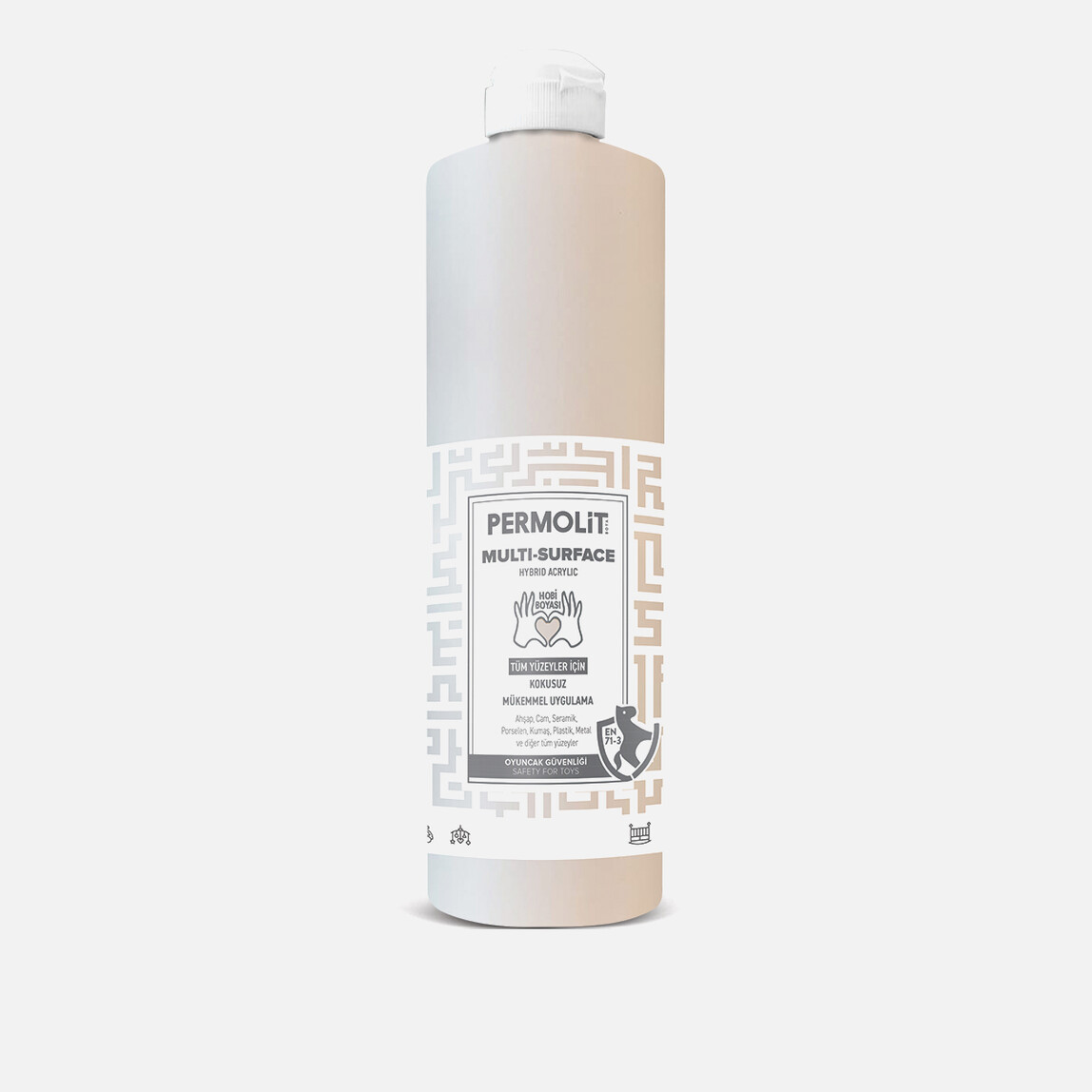    Permolit 0,5 lt Akrilik Boya Safi Beyaz Multi Surface Permolit  
