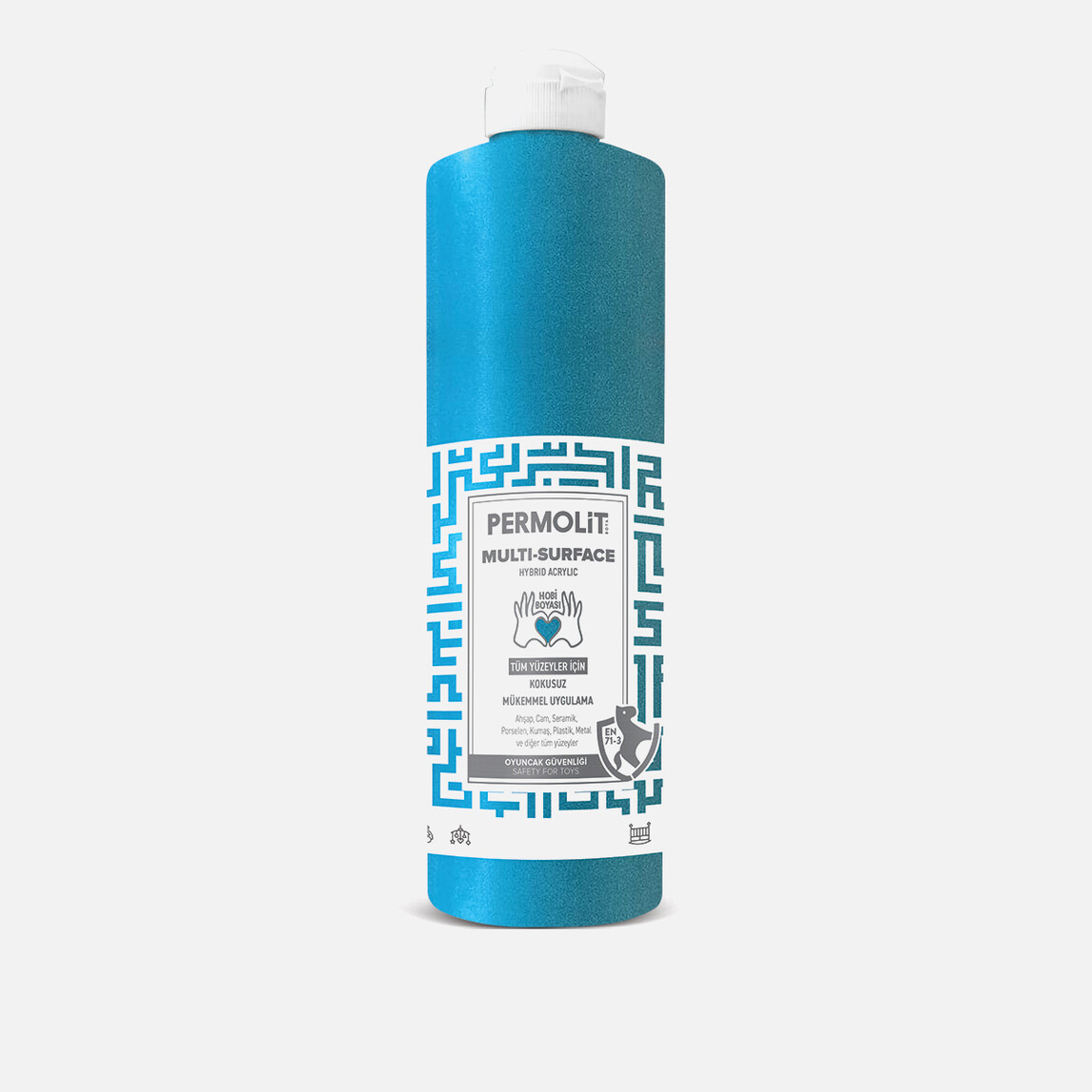    Permolit 0,5 lt Akrilik Boya Turkuaz Mavi Multi Surface Permolit  