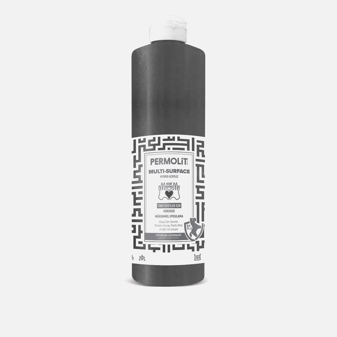    Permolit 0,5 lt Akrilik Boya Antrasit Multi Surface Permolit  