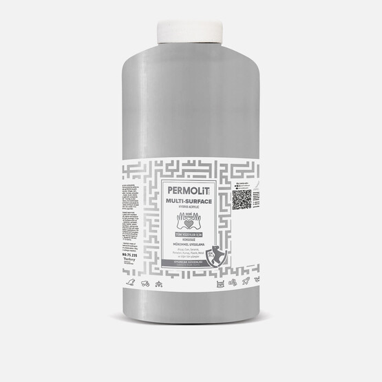 Permolit 2 lt Akrilik Boya Metalik Gümüş Multi Surface Permolit 