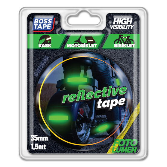 Boss Tape 35mmx1,5m Reklektif Bant Sarı  