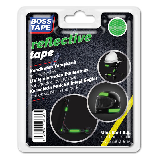 Boss Tape 35mmx1,5m Reklektif Bant Sarı  