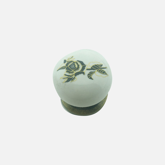 Es-Al Yıldız Antik Porselen Düğme Kulp 