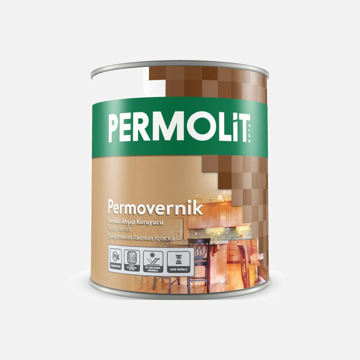 Permolit 0,75 L Vernikli Ahşap Koruyucu Sarı Zeytin_0