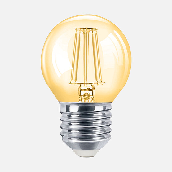 Ecolite Led Filament Gold G45 4W E27 2200K 