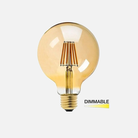 Led Filament Gold Dımmerable G125 7,5W E27 2200K 