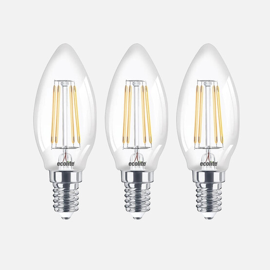 Ecolite Led Filament C35 3'Lü Paket 4W E14 2700K 