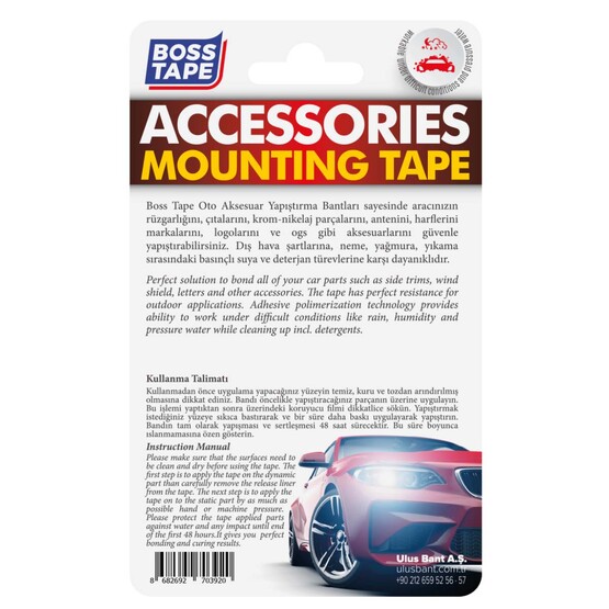 Boss Tape 12x12mm 48'Li Yapıştırıcı Ped 