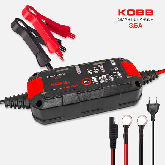 Kobb KBS3500 6V/12V 60Ah Akıllı Akü Şarj ve Akü Bakım Cihazı 