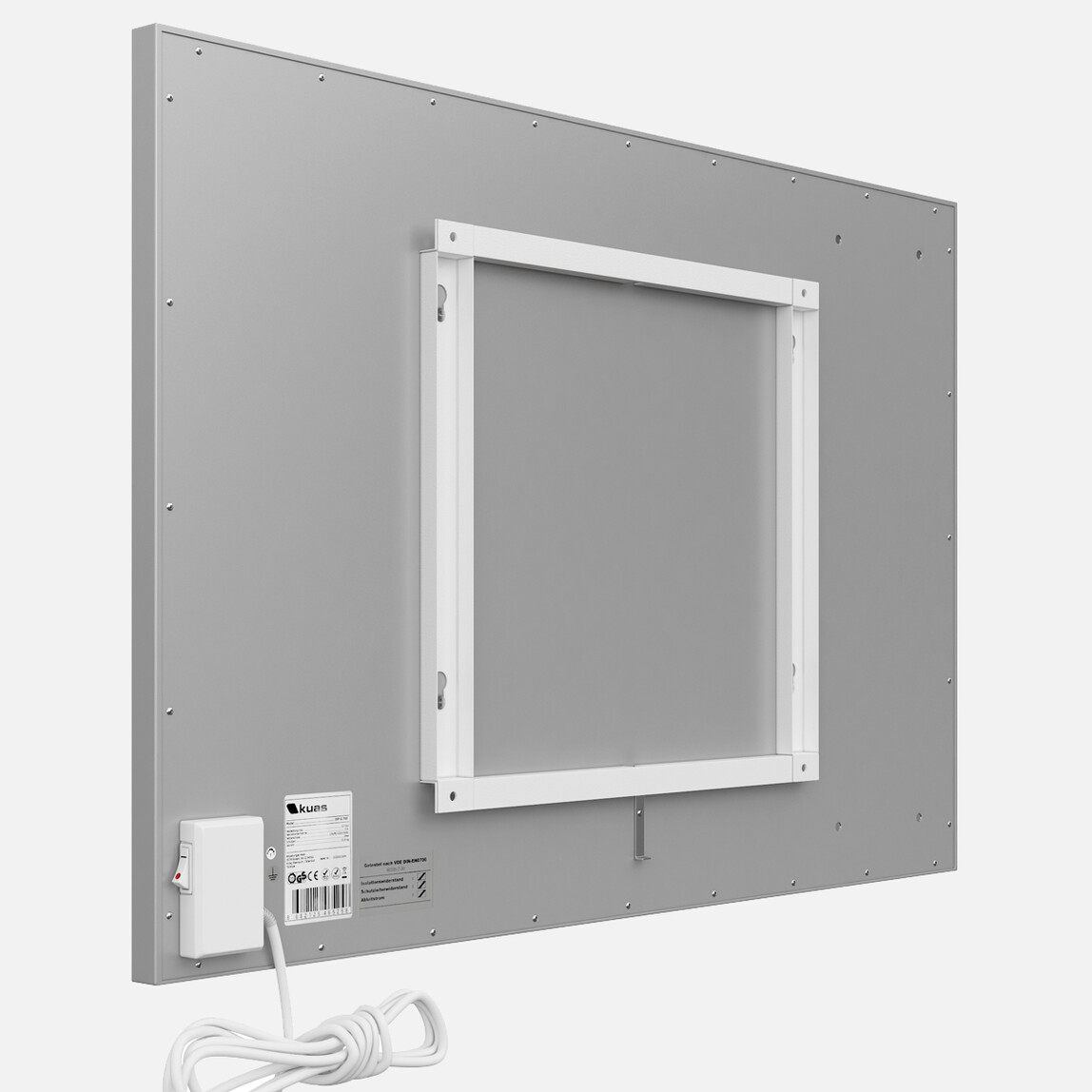    Kuas ISP-G 700 Infrared Panel Isıtıcı Cam Beyaz 