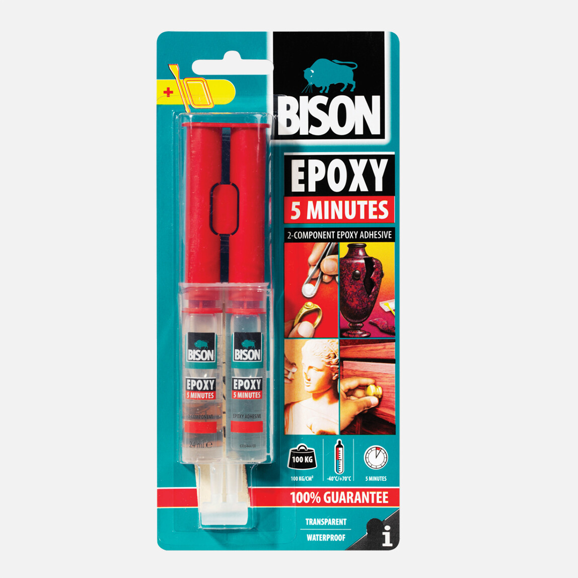    Bison Epoxy 5 Dakika 24 ml. Çift Şırınga   
