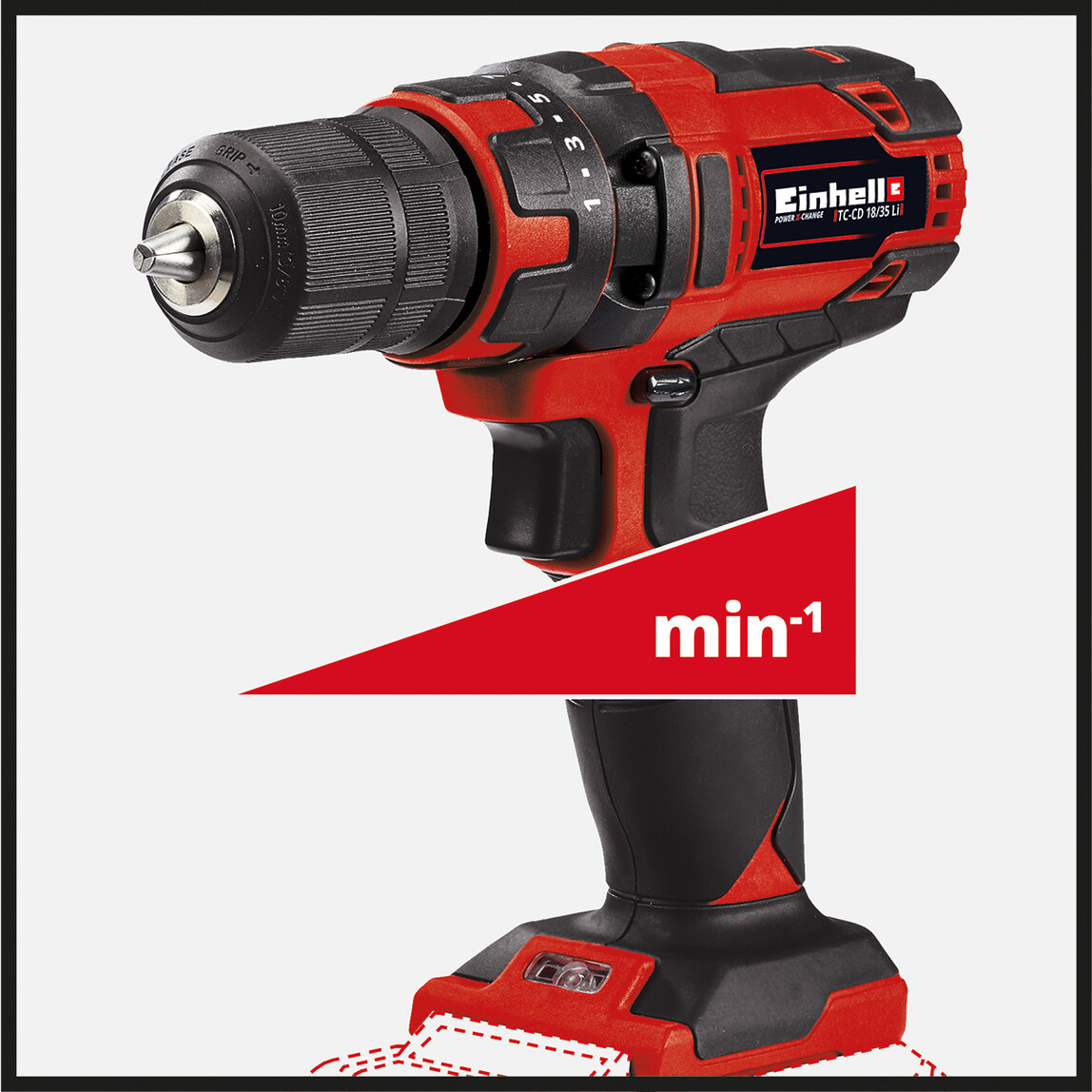   Einhell TC-CD 18/35Li Li-ion Darbesiz Akülü Matkap -Solo (Akü ve Şarj Cihazı Dahil Değildir.) 