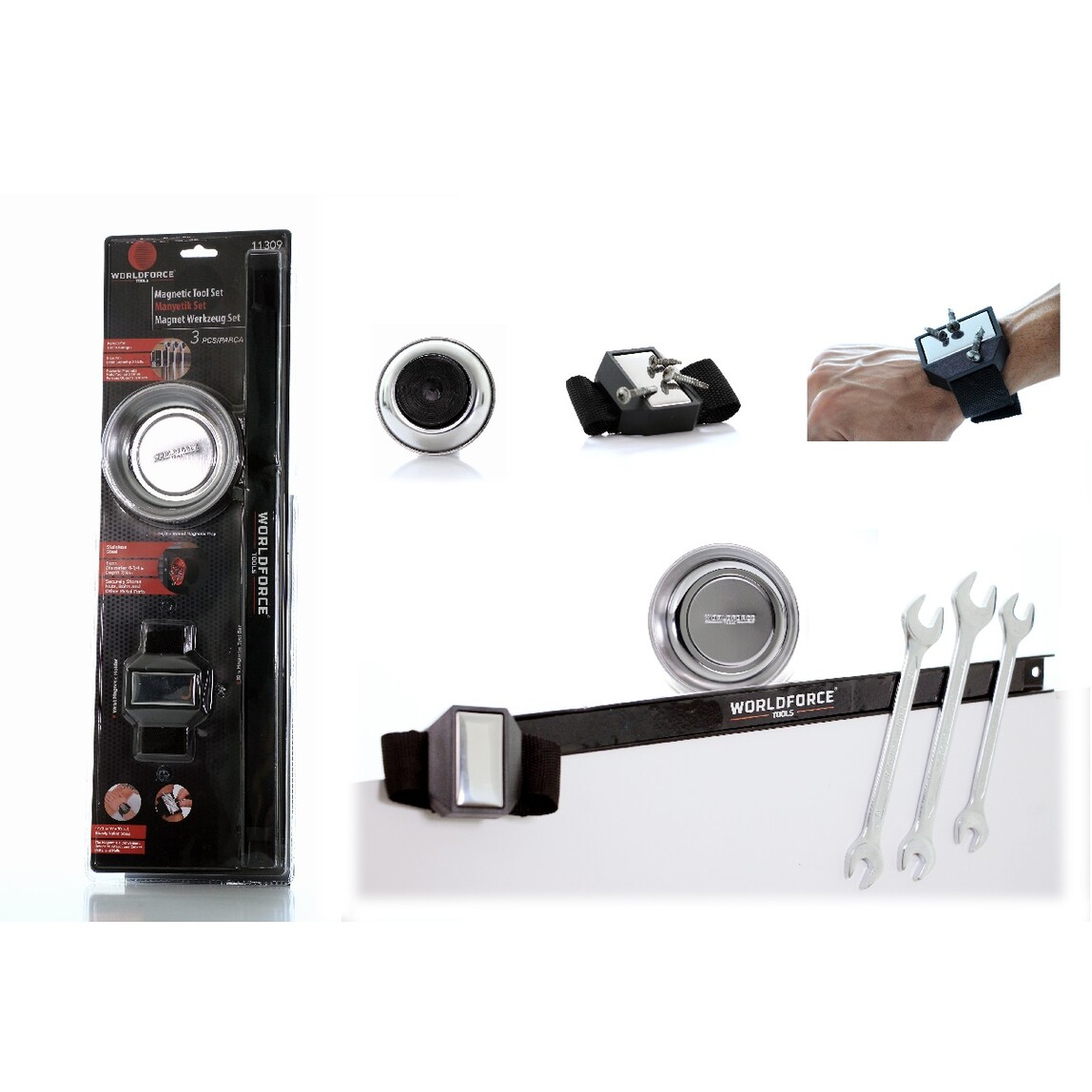    Worldforce Manyetik Set 3'lü (Tepsi + Bileklik + Askı) - 11309  