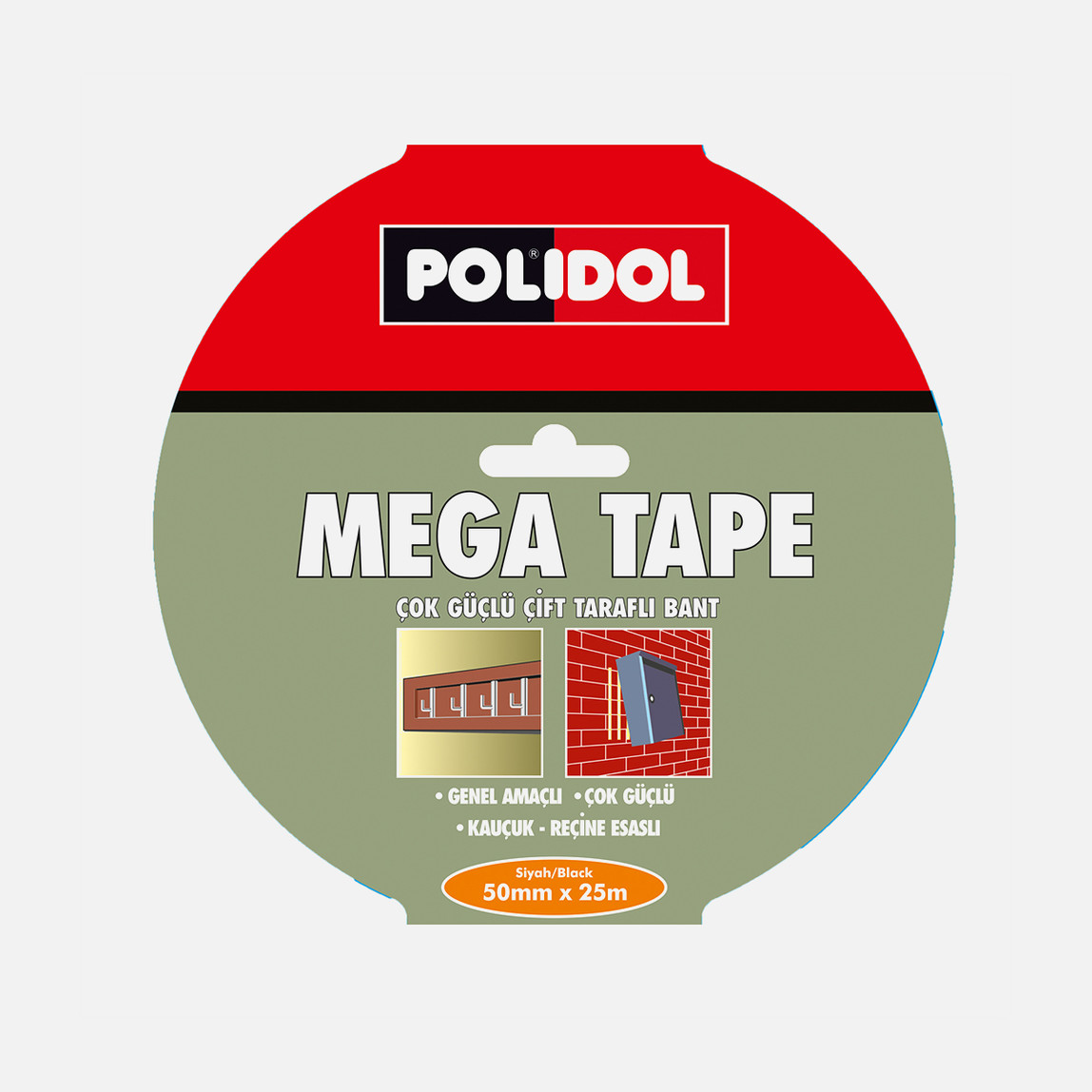 Polidol Mega Tape - Extreme Fix Montaj Bandı 25mmx2m_0