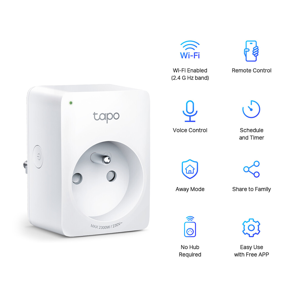    Tapo P100 2’li Mini Akıllı Wi-Fi Prizi  