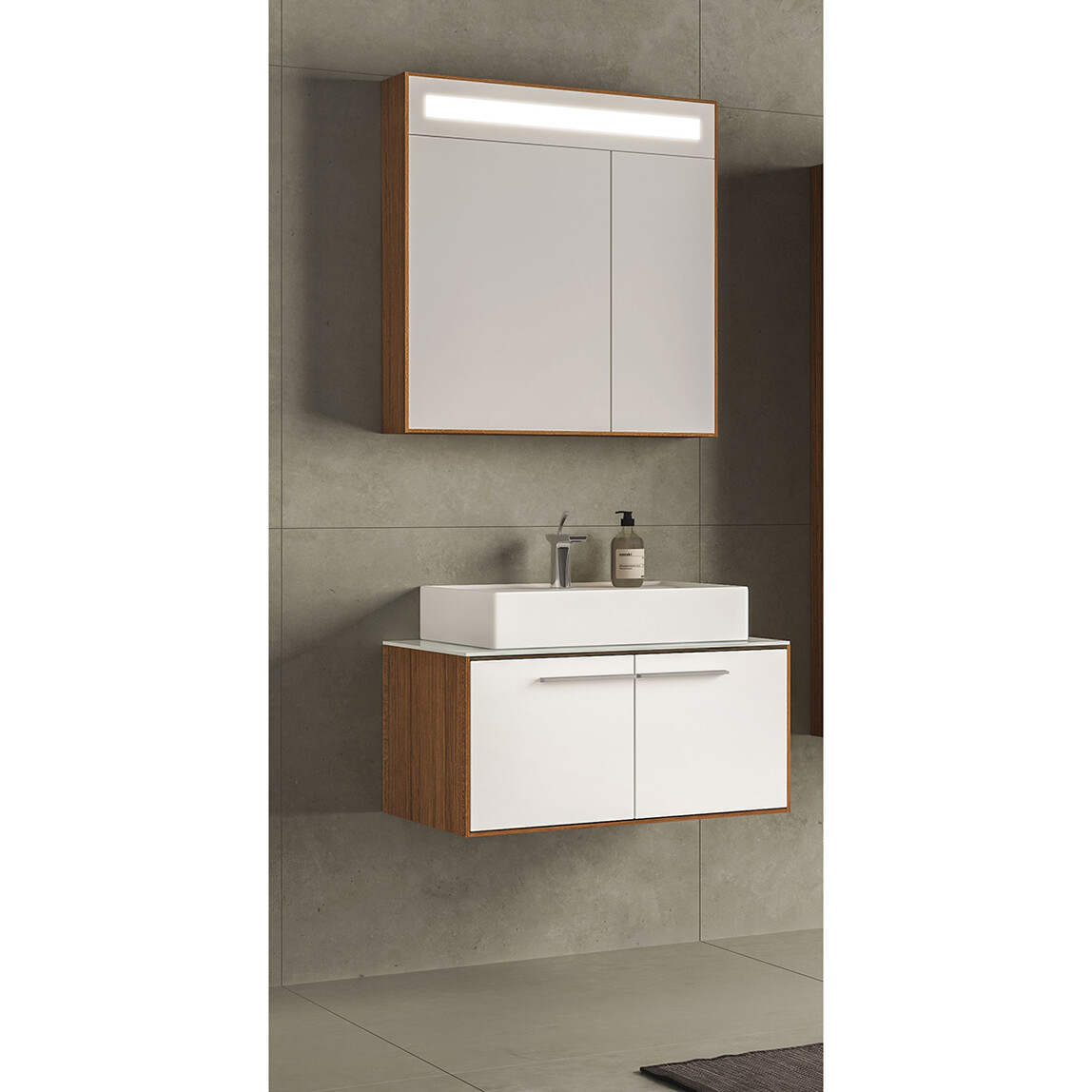    Gold Banyo Juliet Aynasız 75 cm Takım Banyo Dolabı Beyaz 