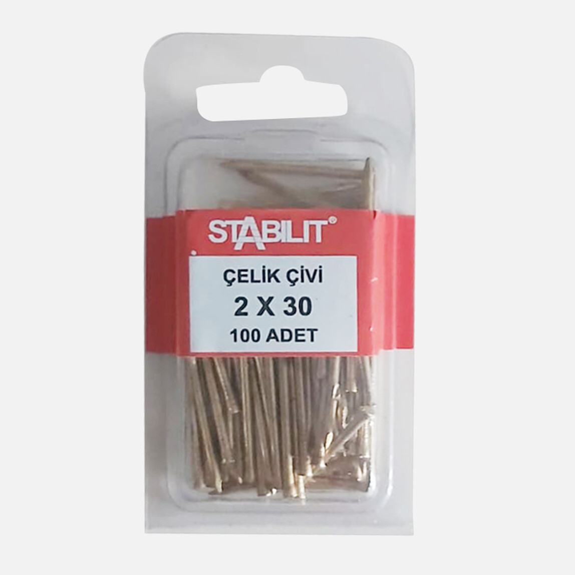    Stabilit Çelik Çivi 2x30 100 Adet  