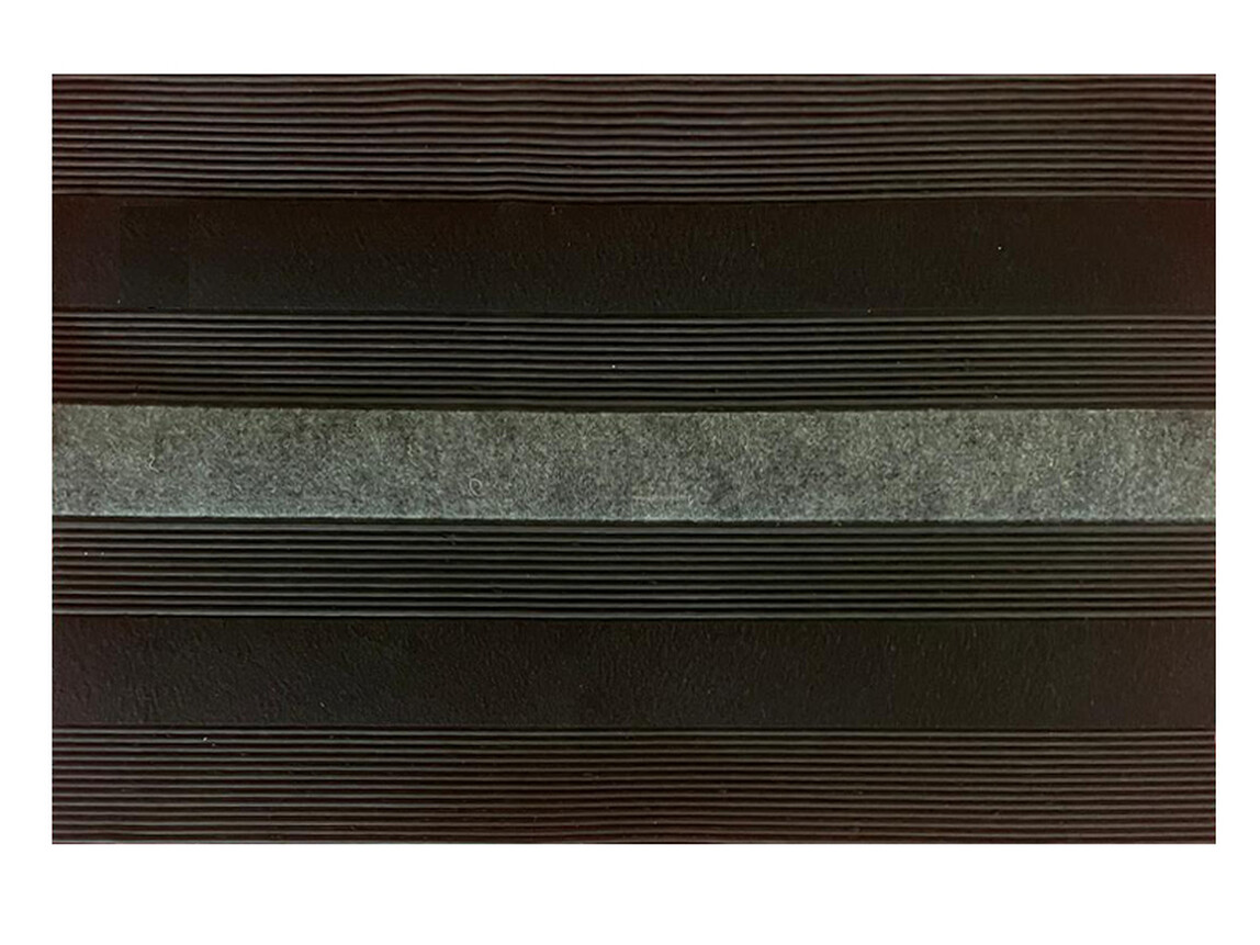    Giz Zerbino Paspas Çift Siyah Çizgili 45x70 cm  