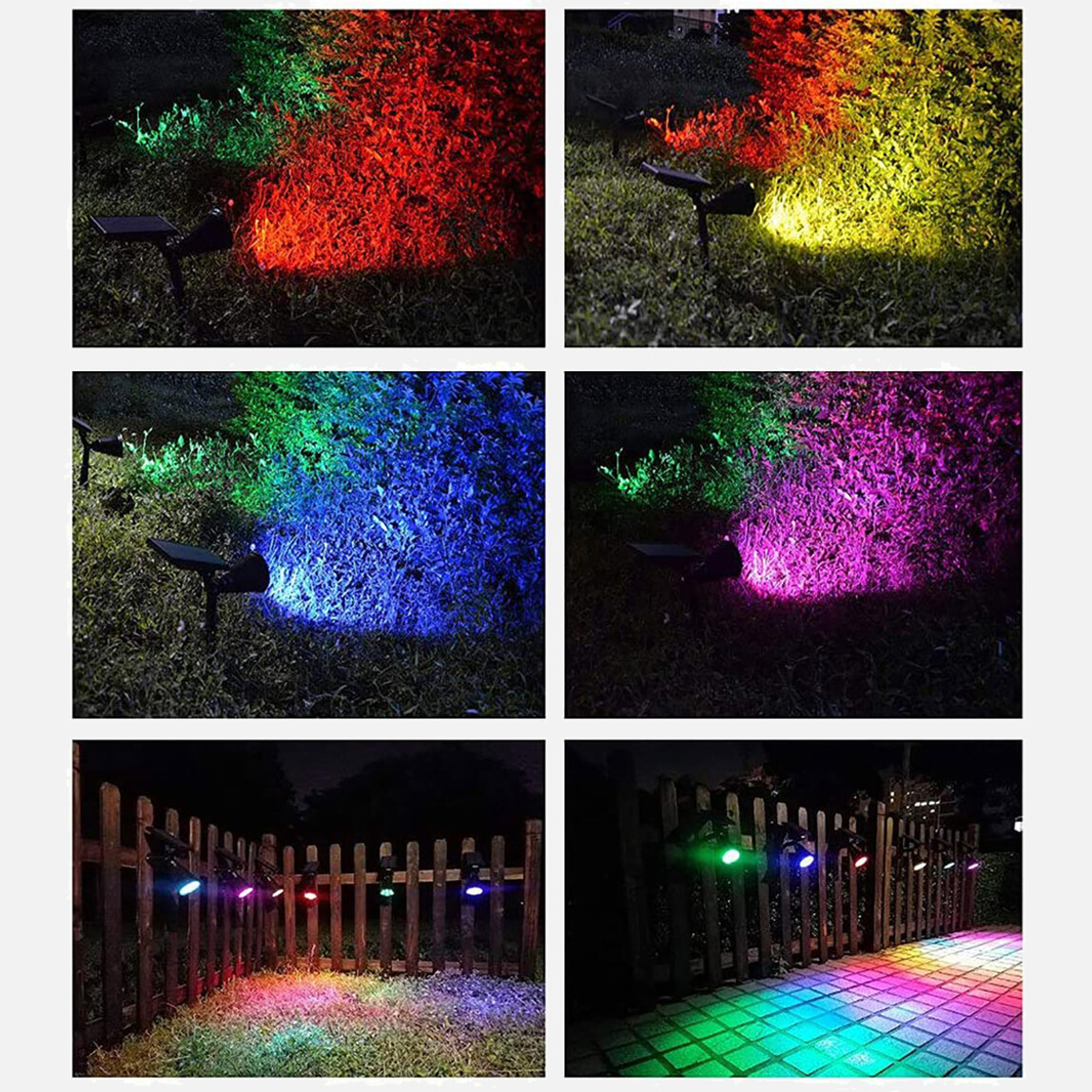    GreenTech Solar 7 Led Bahçe Aydınlatma RGB 