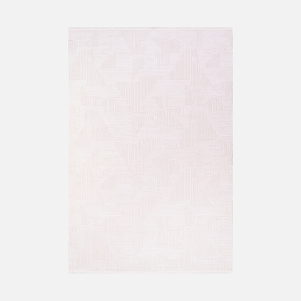    Crea Avangart Beyaz Modern Halı 80x150 cm 