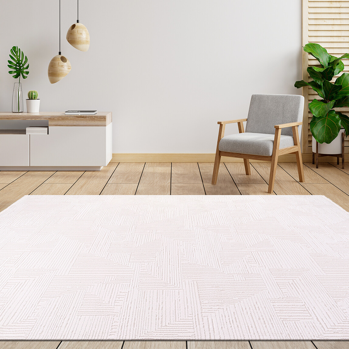   Crea Avangart Beyaz Modern Halı 160x230 cm 