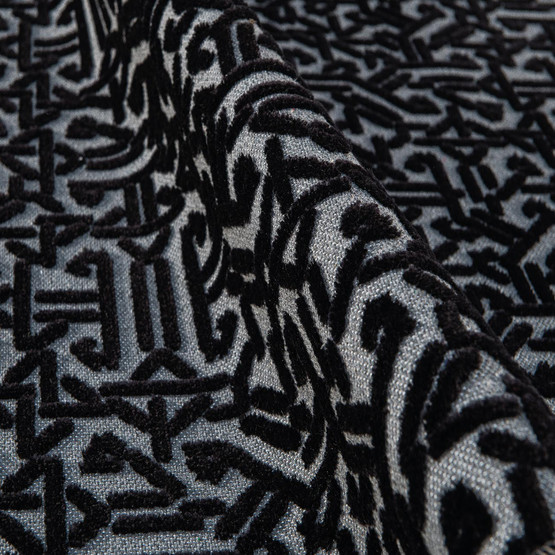Crea Rönesans Siyah Antrasit Modern Kilim 80x150 cm