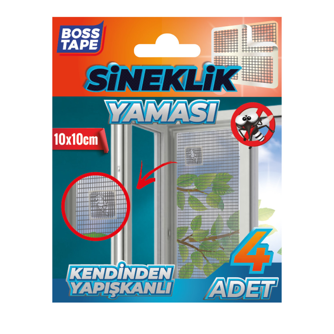 Sineklik Yaması 4’lü 10cmx10cm_0