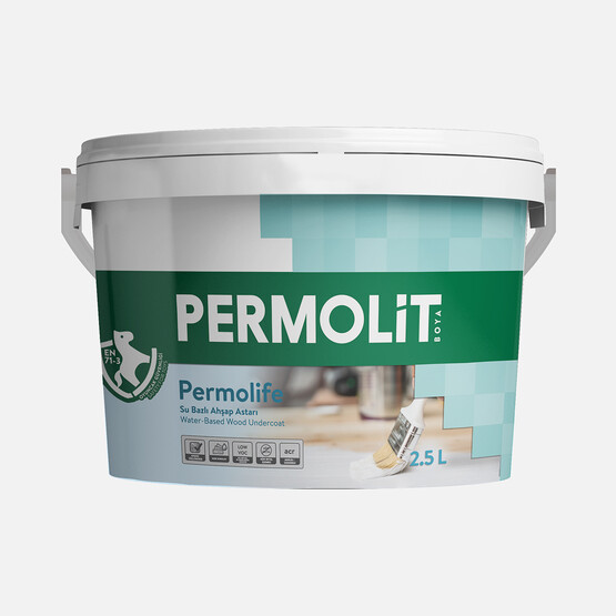 Permolit 2,5 L Permolife Su Bazlı Ahşap Astarı