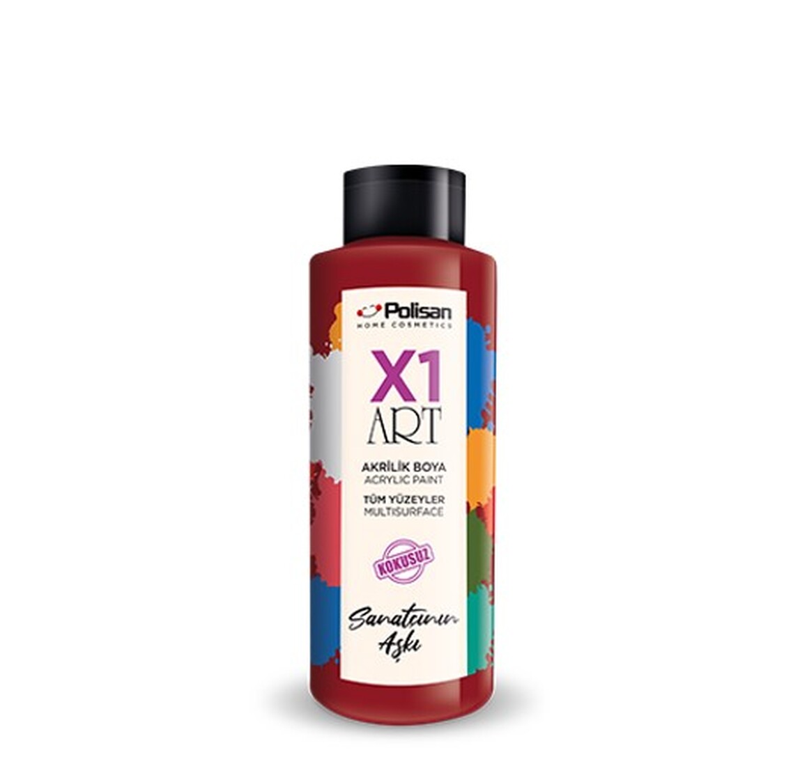 Polisan 500 ML X1 Art Multisurface Hobi Boyası Vişne_0