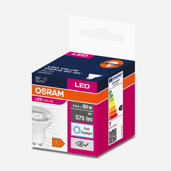 Osram Par16 6,9W/865 Gu10 Cool Daylight Ampul 