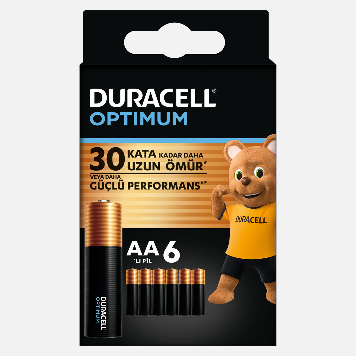 Duracell Optimum 6’lı AA Alkalin Kalem Pil_0