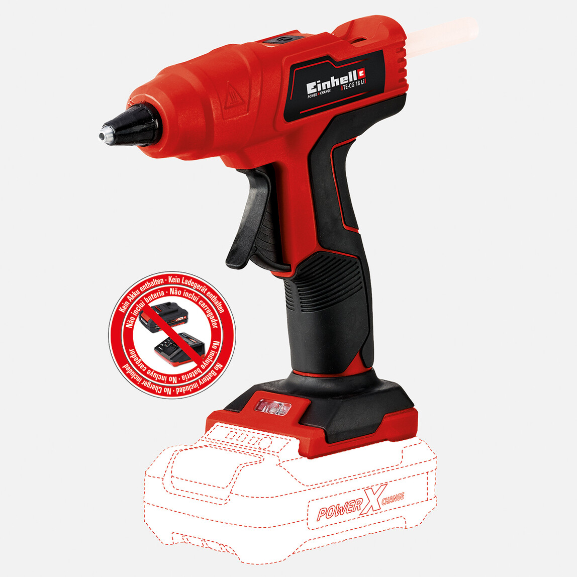    Einhell TE-CG 18 Li Solo Akülü Sıcak Silikon Mum Tabancası (Akü ve Şarj Cihazı Dahil Değildir.) 