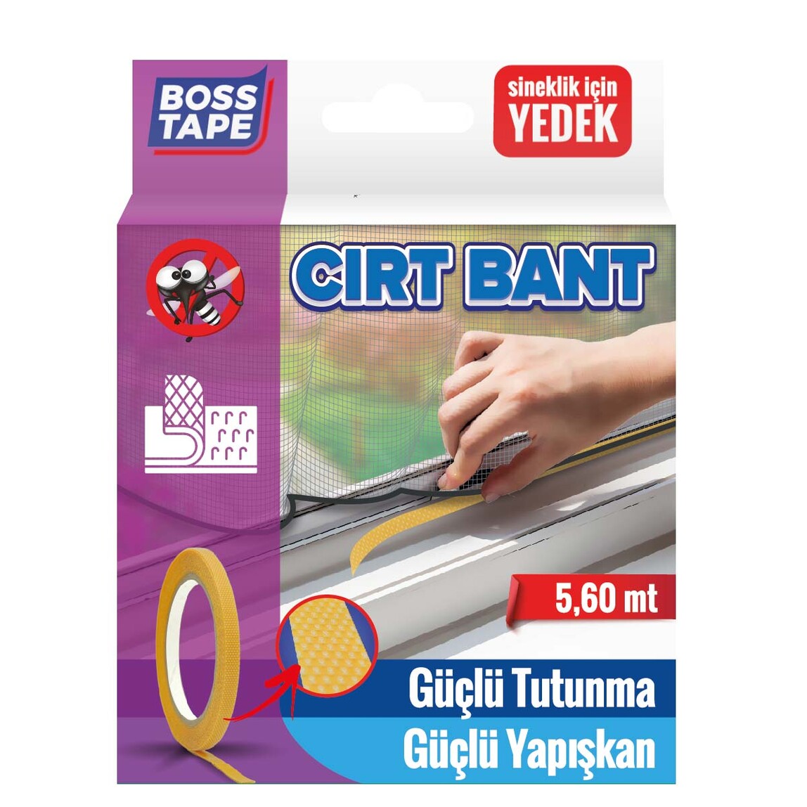    Boss Tape Sineklik Yedek Cırt Bant 5,6 m
  