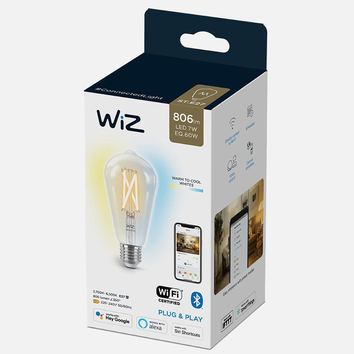 Philips Wiz Akıllı Ampul 60W St64 E27 Ampul_0