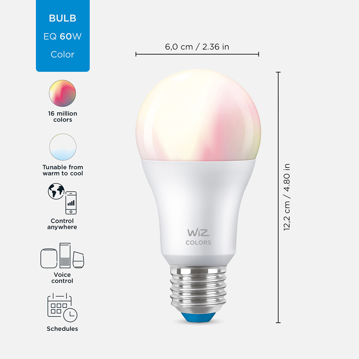 Philips Wiz 60W A60 E27 922-65 Wifi Rgb Led Akıllı Ampul_1